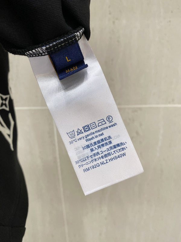 LV CASUAL SHORTS BLACK COTTON STRETCH FABRIC 239613