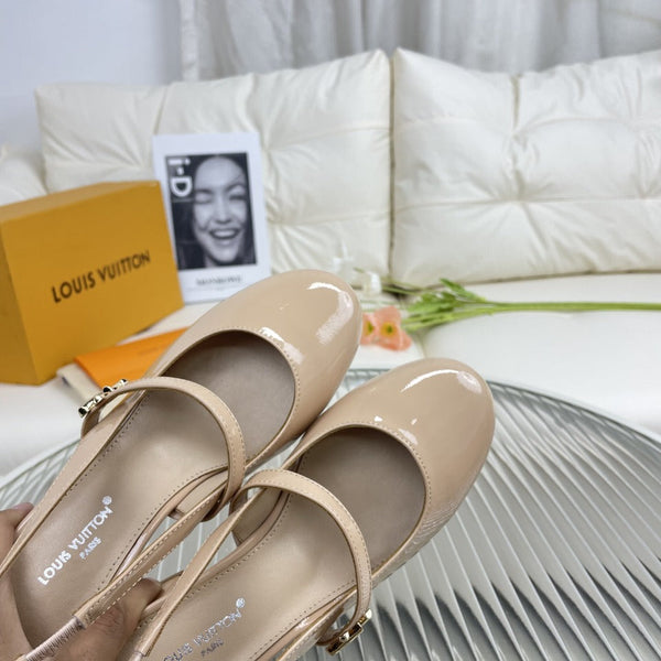 LV Slingback Beige Lambskin