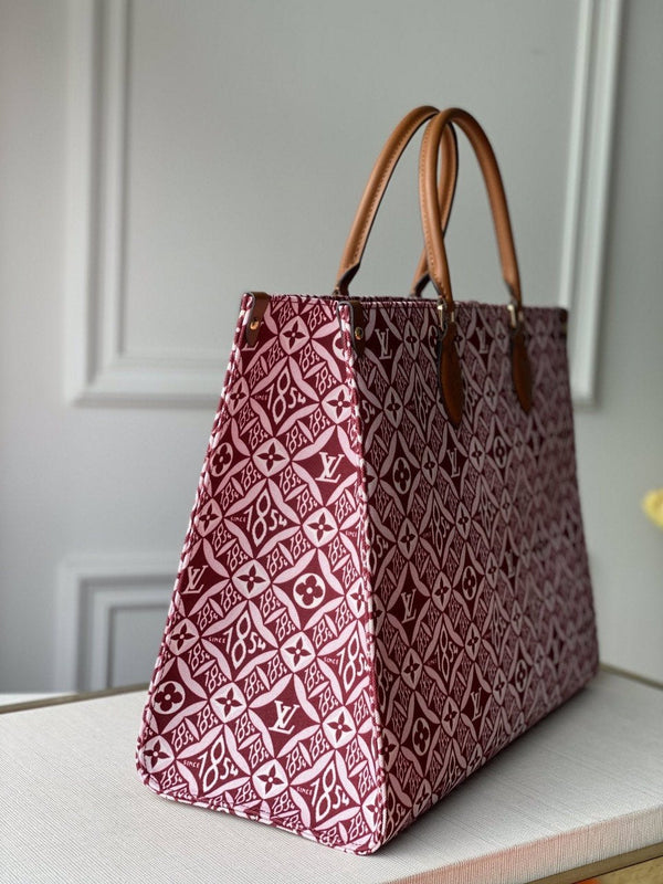 LV SINCE 1854 ONTHEGO GM BORDEAUX RED TEXTILE