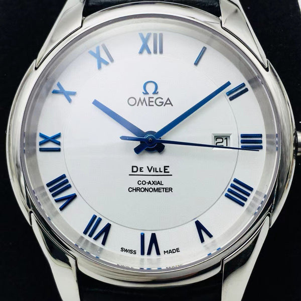 DEVILLE HOUR VISION CO-AXIAL WHITE DIAL LEATHER