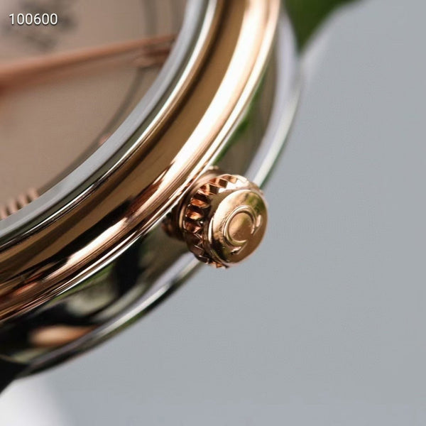 DE VILLE PRESTIGE 36MM ROSE GOLD CASE WHITE DIAL