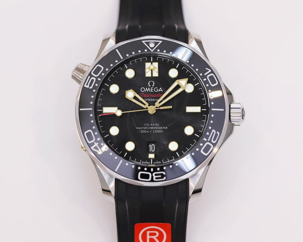 SEAMASTER DIVER 300 007 CERAMIC BEZEL STAINLESS STEEL BLACK DIAL