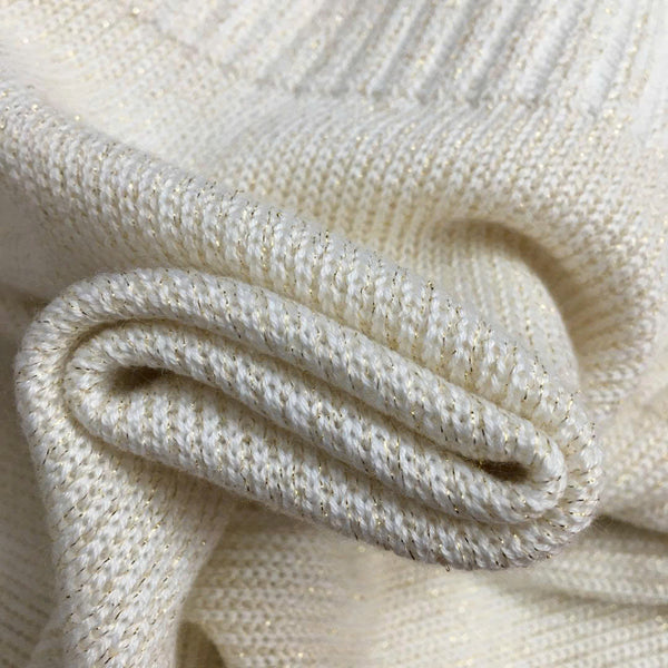 Prad Logo Crew-Neck  Sweater in Bright Silk Blend Wool