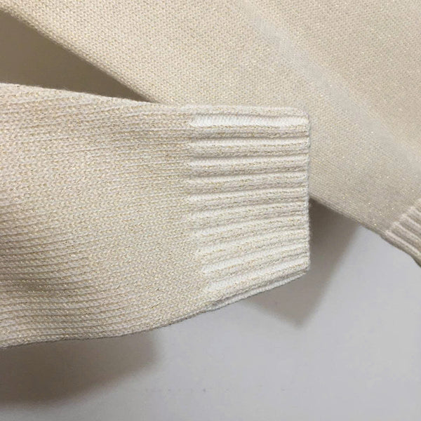 Prad Logo Crew-Neck  Sweater in Bright Silk Blend Wool