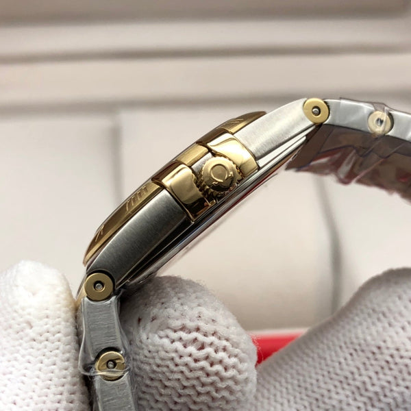 CONSTELLATION LADIES 27MM GOLD DIAMOND BEZEL