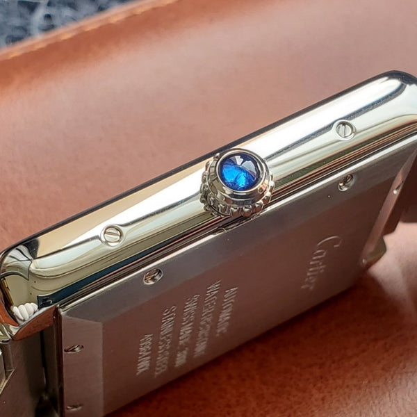 TANK SOLO XI 41 CASSA IN ACCIAIO CINTURINO IN PELLE NERA 