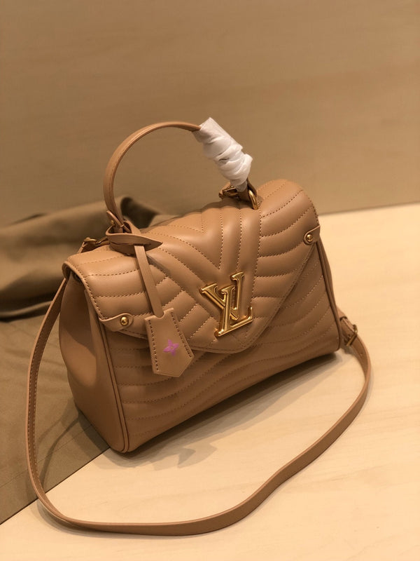 LV NEW WAVE TOP HANDLE 26CM BEIGE CALFSKIN