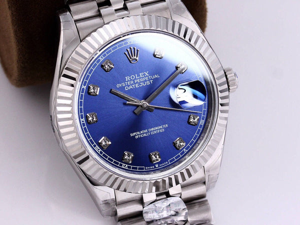 DATEJUST 41MM STAINLESS STEEL BLUE DIAL