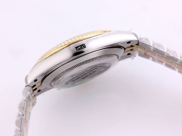 DATEJUST 41 QUADRANTE NERO BICOLORE NUMERI DI DIAMANTI 