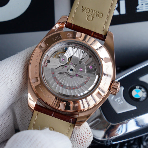 SEAMASTER AQUA TERRA 150M CO-AXIAL GMT  LEATHER STRAP