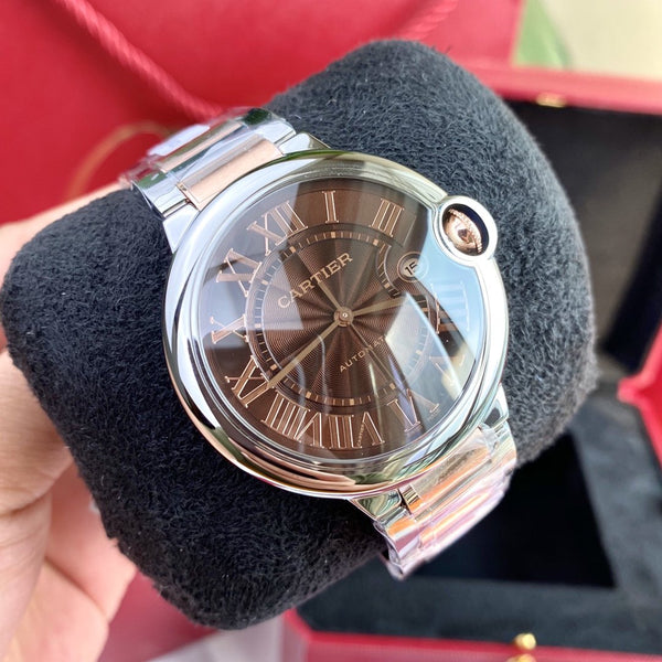 BLUE BALLOON 42 CASSA BICOLORE IN ORO ROSA QUADRANTE MARRONE 