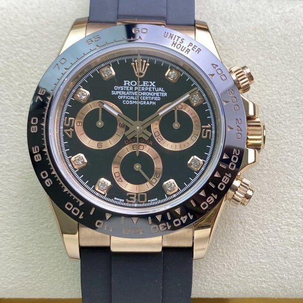 DAYTONA ROSE ROSE GOLD 40MM CERAMIC DIAMOND NUMERALS