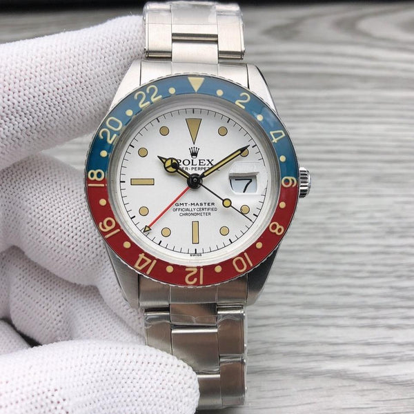 GMT-MASTER VINTAGE PEPSI 40MM WHITE DIAL