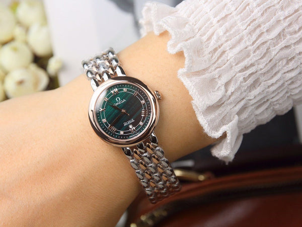 DEVILLE LADYMATIC 29MM QUADRANTE BLU BICOLORE 