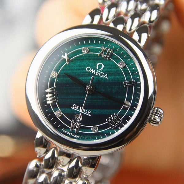 DEVILLE LADYMATIC 29MM STEEL BLUE DIAL