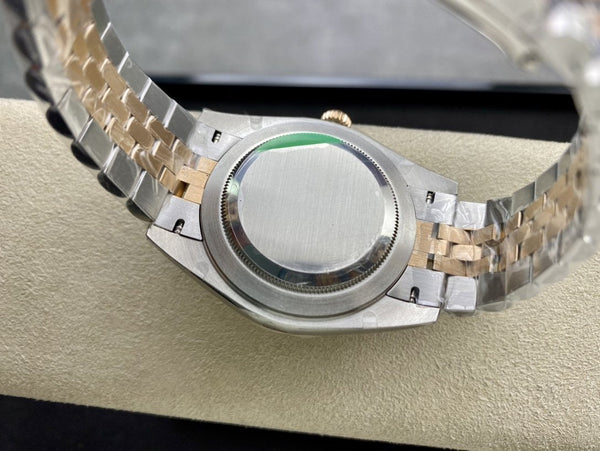 DATEJUST 41 TWO-TONE YELLOW GOLD CHOCOLATE DIAL