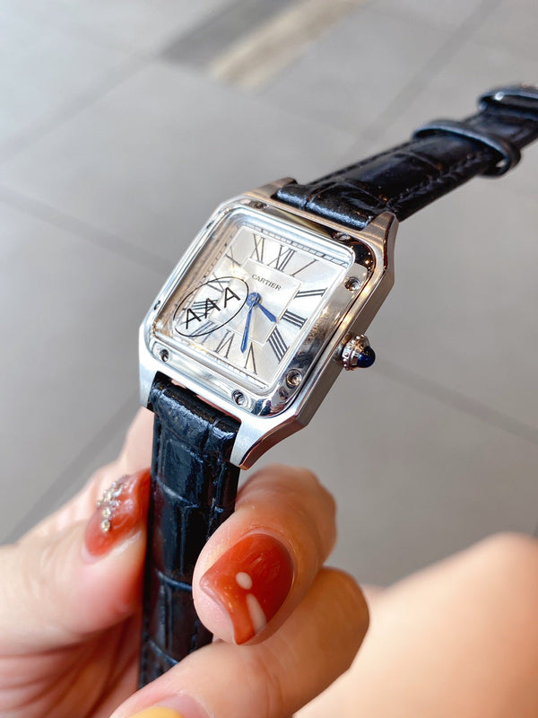 SANTOS DE CARTIE QUARTZ 28MM STEEL CASE