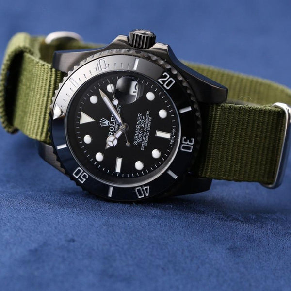 SUBMARINER DATE 40 CERAMIC BEZEL TEXTILE