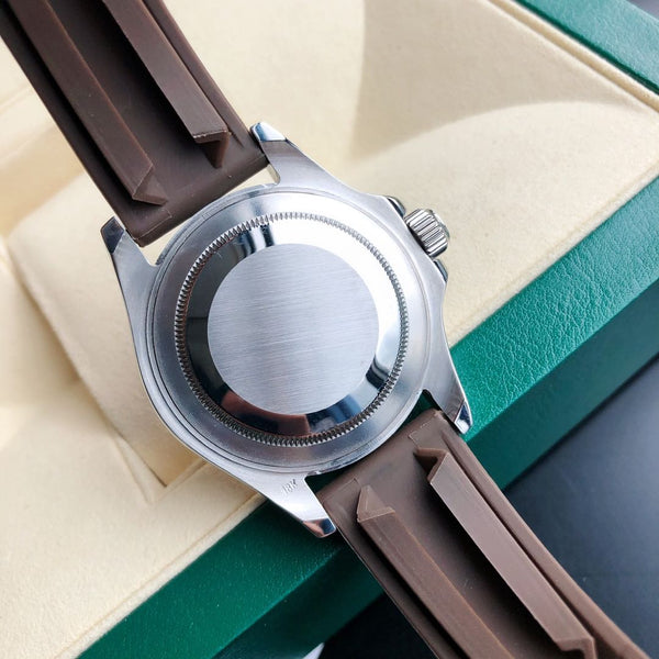 YACHT-MASTE EVEROSE GOLD BROWN DIAL RUBBER