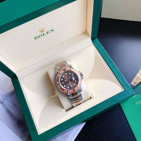 YACHT-MASTE EVEROSE GOLD BROWN DIAL