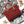 LARGE LADY BAG 32CM RED CANNAGE LAMBSKIN