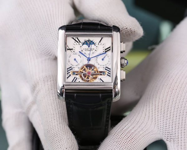 TANK MC ANNUAL CALENDAR MOONPHASE TOURBILLON