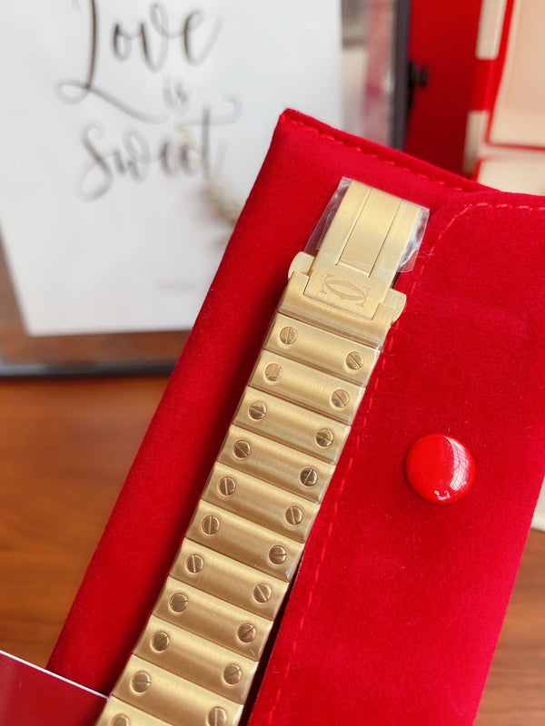 SANTOS LADY 35MM QUARTZ 35MM GOLD DIAMOND