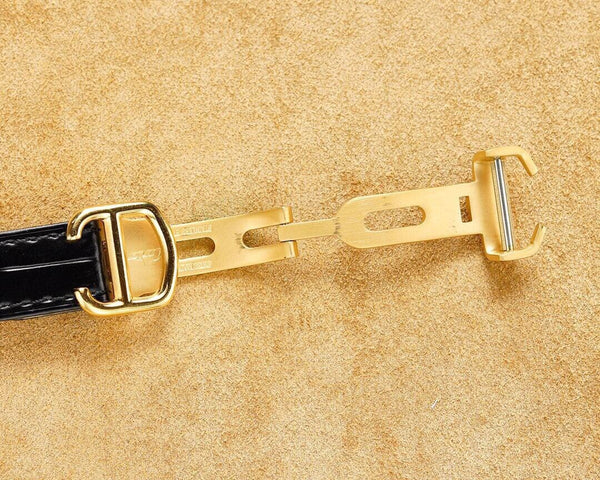 BALLON BLEU 33MM GOLD CASE GREEN DIAL LEATHER STRAP