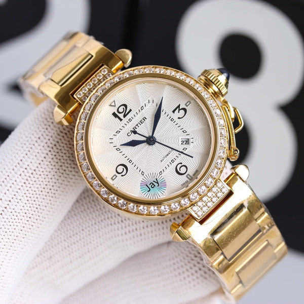 PASHA DE CARTIER 32MM AUTOMATICO CASSA IN ORO