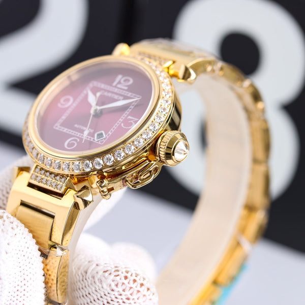 PASHA DE CARTIER 32MM AUTOMATICO CASSA IN ORO