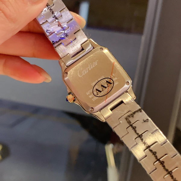 SANTOS DE CARTIE 27MM QUARTZ TWO-TONE BROWN DIAL