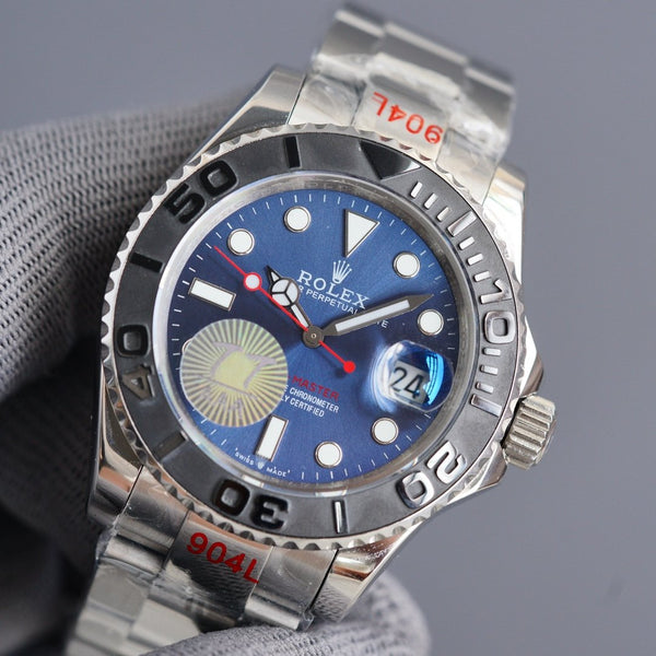 YACHT MASTER 40MM LUNETTA IN CERAMICA QUADRANTE BLU 