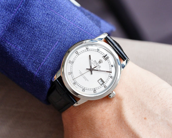 OYSTER PERPETUAL 41MM STEEL CASE DIAMOND NUMERALS