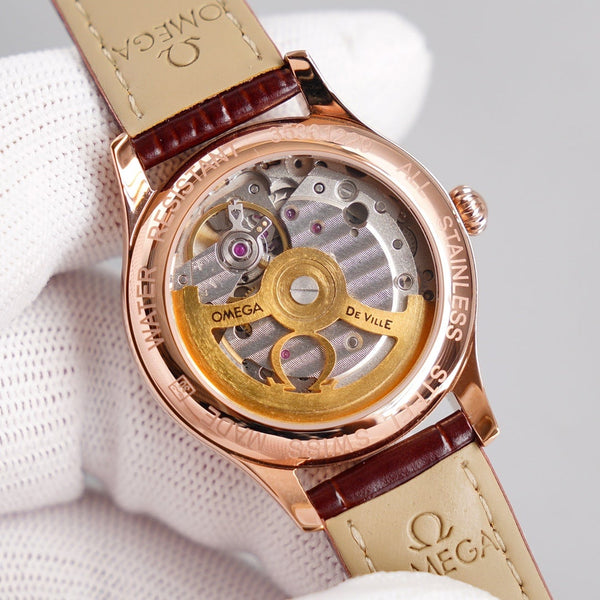 CONSTELLATION 33MM AUTOMATIC ROSE GOLD DIAMOND BEZEL