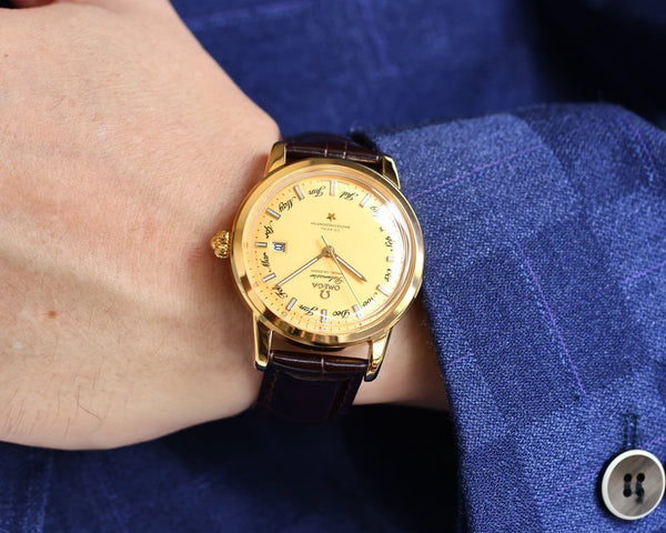 SEAMASTER GLOBEMASTER 40MM GOLD CASE ANNUAL CALENDAR