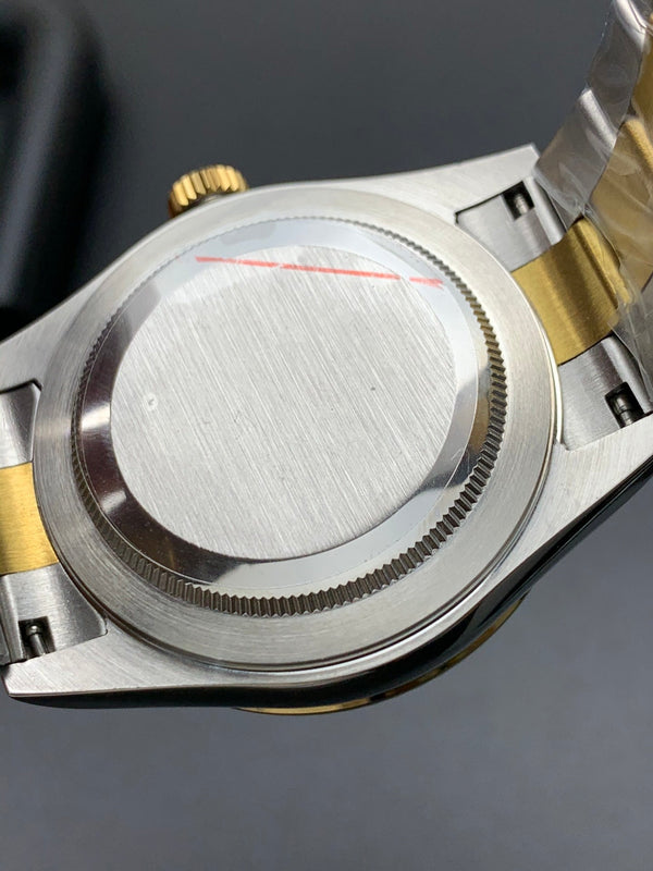 SKY DWELLER GOLD STEEL BLACK DIAL