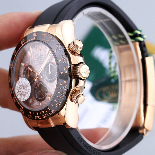 DAYTONA 40 CERAMIC ROSE GOLD METEORITE DIAL