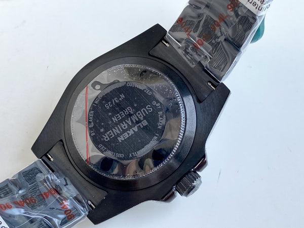 GMT-MASTER II CUSTOM ALL BLACK BEZEL WHITE DIAL