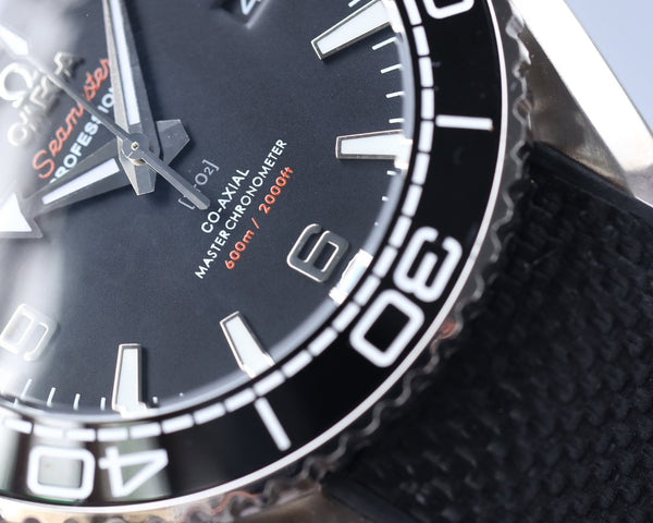 SEMASTER PLANET OCEAN 600M BLACK CERAMIC TEXTILE