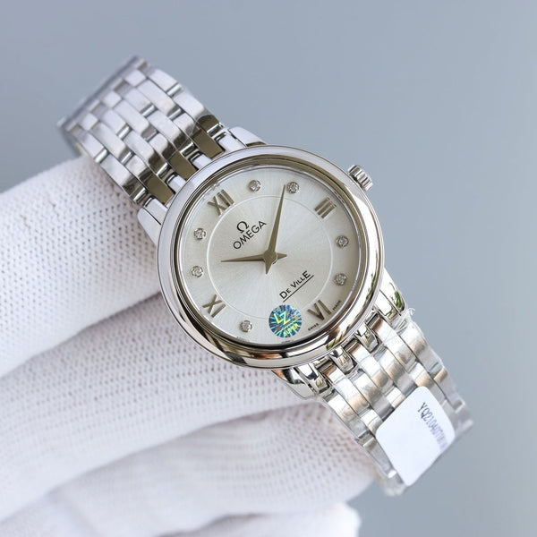 DEVILLE PRESTIGE 27MM QUARTZ STEEL CASE MOP DIAL