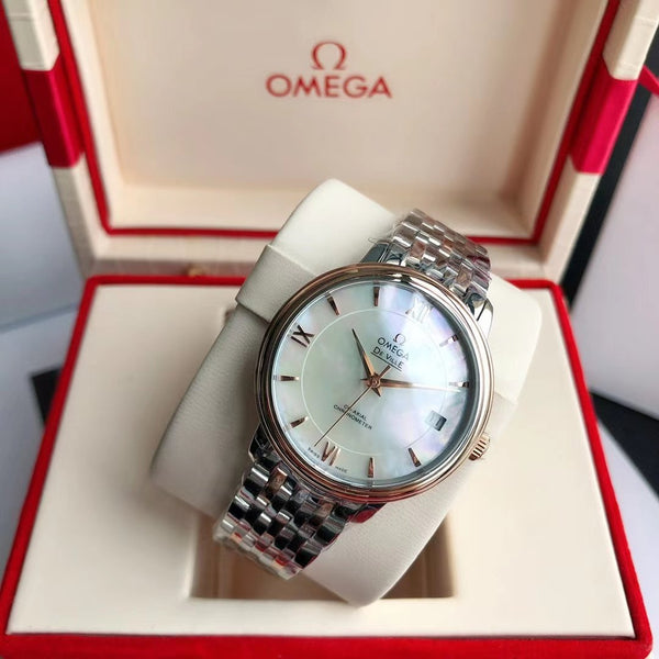 DE VILLE PRESTIGE 39.5 GOLD STEEL MOP DIAL