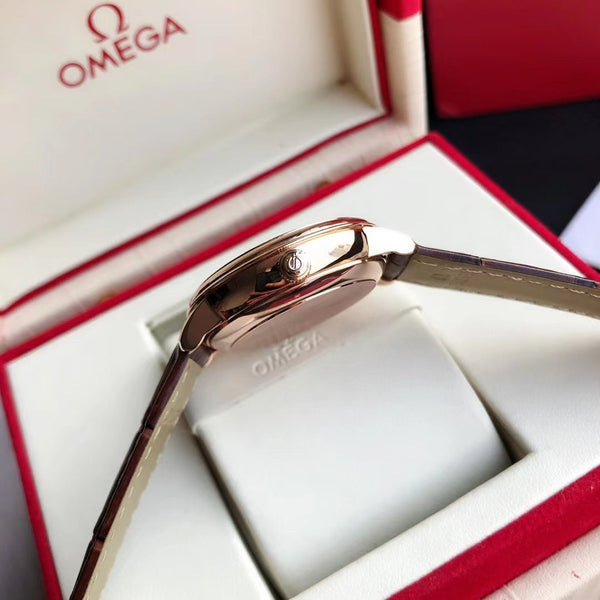 DE VILLE PRESTIGE 39.5 ROSE GOLD CASE MOP DIAL