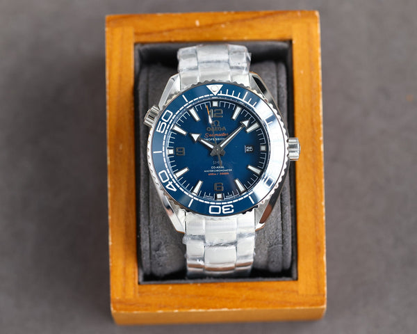 SEAMASTER PROFESSIONAL PLANET OCEAN 600M BLUE CERAMIC STEEL BRACELET