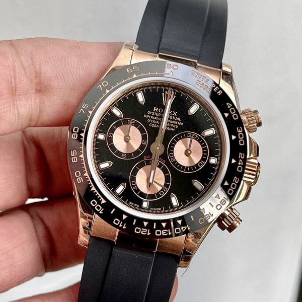 DAYTONA ROSE GOLD CASE CERAMIC BLACK DIAL