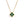 CLOVER CLOVER PEDANT MALACHITE GOLD NECKLACE