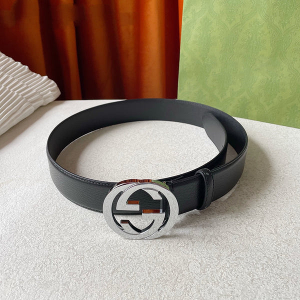 CINTURA GG CON FIBBIA G INTERCETTATA IN PELLE NERA