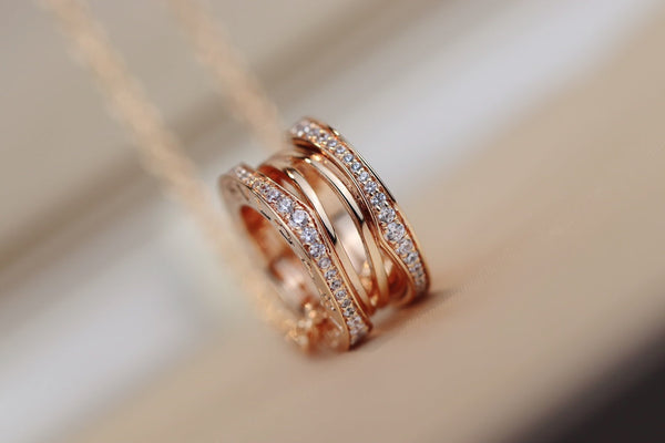 ZERO 1 PINK GOLD NECKLACE