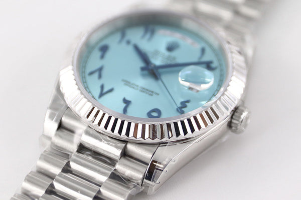 DAY-DATE 41MM STAINLESS STEEL TIFFANY DIAL ARABIC