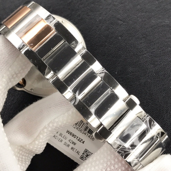 BLUE DATE BALLOON 42 BICOLORE ORO ROSA ARGENTO QUADRANTE BIANCO 