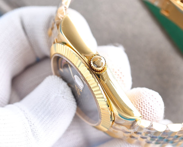 DAY-DATE 41 QUADRANTE NERO PERSONALIZZATO SENZA NUMERI 